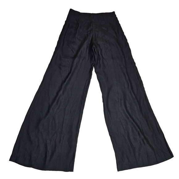 Line & Dot Pants - Line & Dot 100% Silk Wide Leg Pant Women M Revolve Minimal Quiet Luxury Black